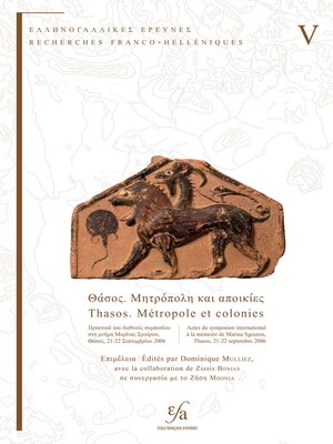 cover image of Thasos. Metropole et colonies